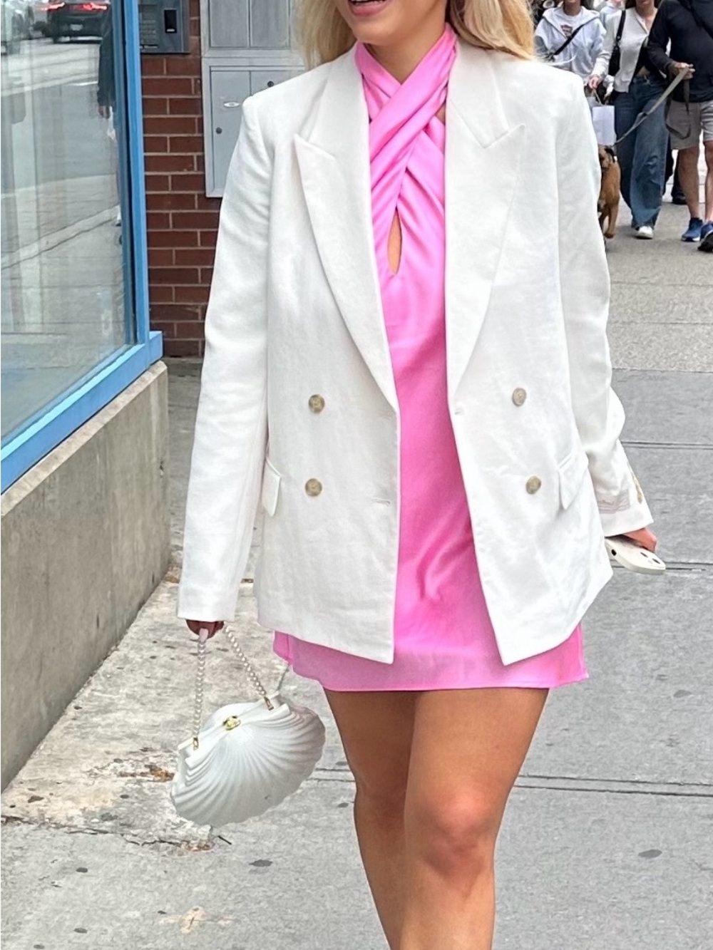 Show Me Your Mumu Pink Satin Mini Dress